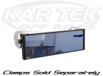 Axia Alloys 12" Wide Convex Panoramic Black Anodized Billet Aluminum Clamp On Rear View Mirror