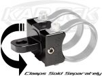 Axia Alloys Blk 360 Deg Adjustable Whip Antenna or Light Mount With 1/2" Hole For Any Tube Direction