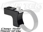 Axia Alloys Black Anodized Clamp On Standard Light Mount With 3/8" Hole For Horizontal Tube