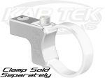 Axia Alloys Clear Anodized Clamp On Standard Light Mount With 3/8" Hole For Horizontal Tube