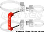 Axia Alloys Clear Quick Release Fire Extinguisher Mounting Bracket Only - Requires 4 Clamps