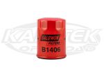 Baldwin B1406 Oil Filter 3/4"-16 Thread Cross Reference Numbers Fram PH4967, K&N HP-1003, WIX 51394