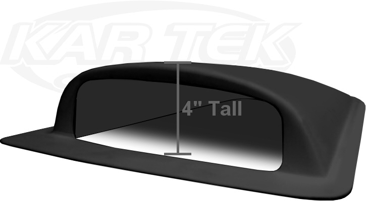 black fiberglass VW baja bug rear quarter window air scoops new low profile design