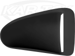 Low Profile Paintable Baja Bug Black Fiberglass Right Passenger Side Rear Quarter Window Air Scoop