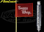 Buggy Whip 6 Foot Tall 8800 Lumens Amber LED Whip Antenna With Quick Release Base