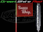 Buggy Whip 6 Foot Tall 8800 Lumens Green/White/Red LED Whip Antenna With Quick Release Base