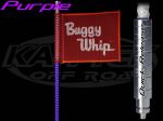 Buggy Whip 6 Foot Tall 17,600 Lumens Purple LED Whip Antenna With Quick Release Base