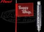 Buggy Whip 6 Foot Tall 8800 Lumens Red LED Whip Antenna With Quick Release Base