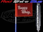 Buggy Whip 4 Foot Tall 8800 Lumens Red/White/Blue LED Whip Antenna With Quick Release Base
