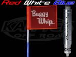 Buggy Whip 4 Foot Tall 8800 Lumens Red/White/Blue LED Whip Antenna With Standard Threaded Base