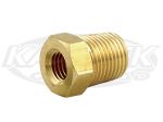 CNC 1303 Replacement Brass 1/8" NPT Thread Nut For 1/4"-28 Thread Bleeder Screw Inserts
