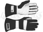 Crow Enterprizes 11694 Adult X-Small Black Standard Two Layer Nomex Driving Gloves SFI 3.3/5