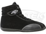 Crow Enterprizes 22010BK Mid-Top Black Suede Driving Shoes Youth Children Size 1