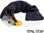 Dirt Bagz Black Dual Pocket Spare Helmet Face Shields Soft Draw String Bag Face Shields Not Included