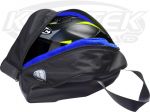 Dirt Bagz Black Canvas Soft Fleece Lined Interior Helmet Bag For Street And Offroad Racing Helmets