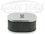 EMPI 00-8714-0 Weber IDF EMPI HPMX or Dellorto DRLA Oval Air Filter 4-1/2" Wide 7" Long 3-1/2" Tall