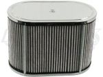 EMPI 43-6006-0 Weber IDF EMPI HPMX or Dellorto DRLA Oval Air Filter 5-1/2" Wide 9" Long 6" Tall