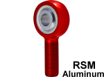 FK Rod Ends Red Anodized Aluminum 5/8" Left Hand Thread 1/2" Hole ALRSML8T PTFE Coated Heim Joints