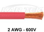 Flex-A-Prene #2 AWG Industrial Red Welding Cable Rated At 200 Amps Up To 50 Feet - Price Per Foot