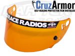 HJC Motorsports HJ-08 Amber Shield For SA2005-2010 Helmets AR10, AR10 II, HX10, HX10 II, Si12, Fi10