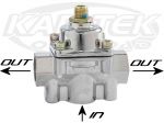 Holley 12-804 Carburetor Fuel Pressure Regulator 1 To 4 PSI Bottom Is Inlet Sides Are Outlets