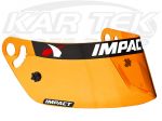 Impact Safety 12199904 Amber Helmet Shield For Vapor, Air Vapor, Vapor SC, Charger, Super Charger