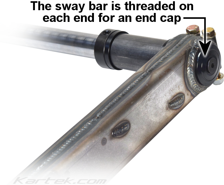 Kartek Offroad solid sway bars are threaded on each end