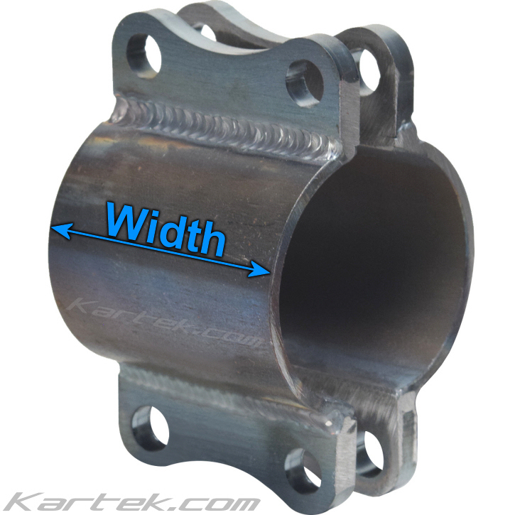 Kartek Off-Road tig welded chromoly front VW Volkswagen ball joint king and link pin axle beam clamps width