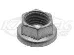 Locking Fine Thread 3/8"-24 Six Point Hex Flanged Jet Nuts Reduced Hex Size Uses 7/16" Socket Wrench