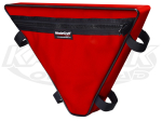 MasterCraft Safety Red Triangular Door Bag 2" Thick 10-1/2" Tall 17" Wide Across The Top Edge