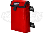 MasterCraft Safety Small Red Bolt On Door Bag 2" Thick 6-1/2" Wide 8-1/2" Tall With Twist Fasteners