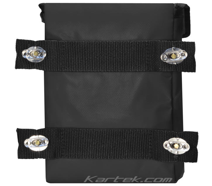 Mastercraft Safety 640123 small black bolt-on door bag with turn buckles twist locks
