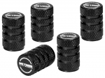 Method Race Wheels MH-VSC1 Black Anodized Aluminum Knurled Tire Valve Stem Caps Pack Of 5