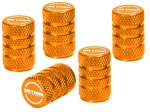 Method Race Wheels MH-VSC3 Orange Anodized Aluminum Knurled Tire Valve Stem Caps Pack Of 5