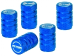 Method Race Wheels MH-VSC5 Blue Anodized Aluminum Knurled Tire Valve Stem Caps Pack Of 5