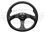 MOMO Jet Steering Wheel 350mm Dia. x Flat Dish Black