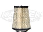 OTR CO10517s Conical 5-1/2" Top 7-1/4" Btm 8-3/4" Tall 4" Opening Cleanable Air Filter With Stud