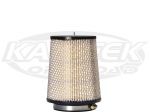 OTR CO10538s Conical 5" Top 6" Btm 7-1/4" Tall 4" Opening Cleanable Air Filter With Support Stud