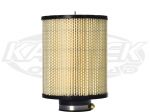 OTR CO10578s Cylindrical 8-3/4" Tall 7-1/4" Dia 3" Opening Cleanable Air Filter With Support Stud