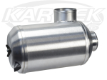 Pacific Race Components 8" Dia Canister Air Filter 4" Inlet 3" Outlet To Carburetor Or Throttle Body