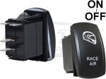 PCI Race Radios 3236 Contura Style Black 12 Volt Off-On Rocker Switch For Their RaceAir Helmet Pumps