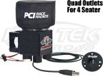 PCI Race Radios 1086 RaceAir Boost Remote Quad Helmet Fresh Air Blower For 1-1/4" Or 2" Tube