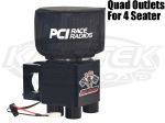 PCI Race Radios 1079 RaceAir Boost Quad Helmet Fresh Air Blower For 1-1/4" Or 2" Tube