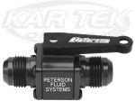 Peterson Fluid Systems 09-0900 Black Anodized Inline Shut Off Ball Valve AN -6 Male to -6 Male