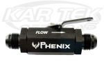 Phenix Industries F32410-3 Black Anodized Inline Shut Off Ball Valve AN -10 Male to -10 Male