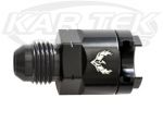 Phenix Industries F65160-3 Black GM Fuel Rail 5/16" Screw Type To AN -6 Male Adapter Fitting