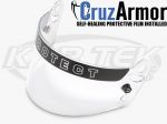 Pyrotect HS200020 Clear Helmet Shield For SA2020 Ultra Sport Series Helmets Cruz Armor Installed