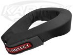 Pyrotect NB110020 Adult Contoured Black Helmet Support Neck Collar 2-1/2" Thick At Shoulders SFI 3.3