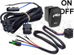 Rugged Radios PH-MAC3 Contura Style Black 12V Off-On Rocker Switch And Wiring For MAC Helmet Pumps