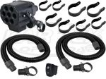 S&B Filters 76-6001 Particle Separator Remote Dual Helmet Fresh Air Blower Kit With Hoses And Clamps